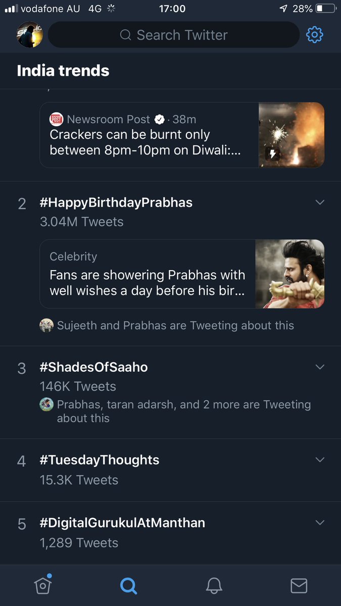 anveshr28451158's tweet photo. It’s time for YouTube likes and tweets. We should handle both of them simultaneously..!! come on guys 
We have less time . #happybirthdayprabhas 
#sahoo
#prabhas
@Prabhas_Team @PrabhasRaju @TeamPrabhasOffl @PrabhasRules https://t.co/9AI3ShoxhL