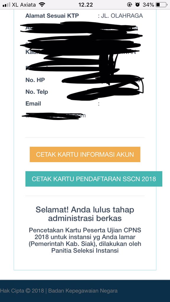 axeliadessy's tweet photo. @BKNgoid Min mau nanya ni di aplikasi sccn gini bacanya  tapi di web instansi yang terkait cetak kartu ujiannya diaplikasi sccn, jadi bingung aku tuh https://t.co/FuSg8aJNCo