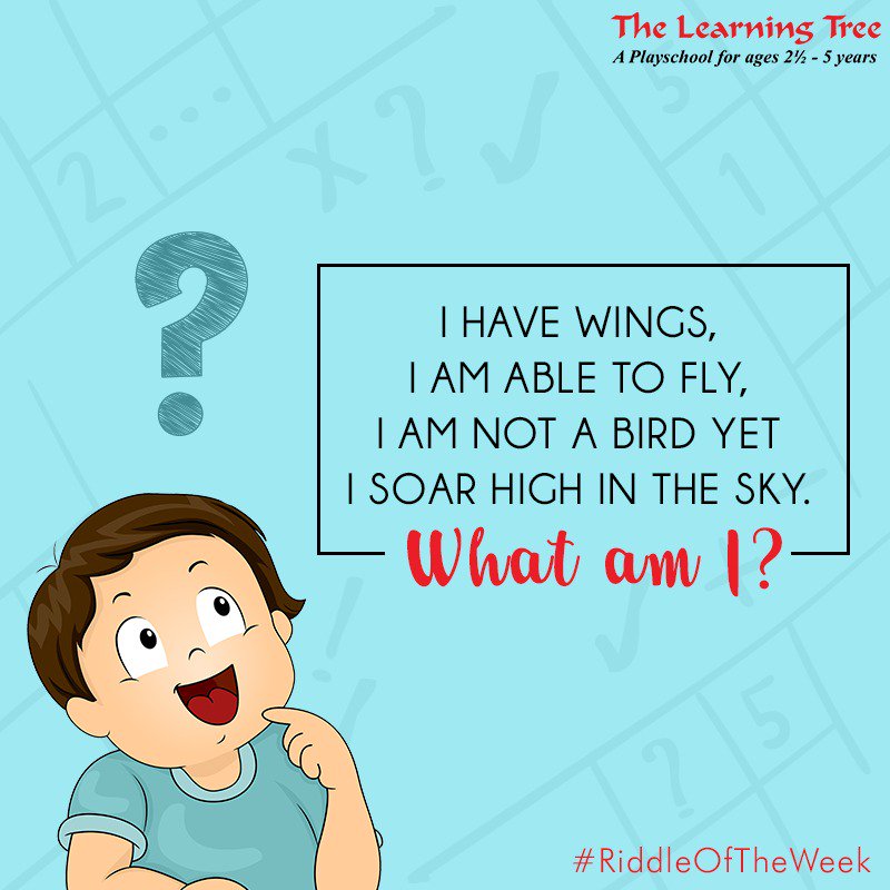 LearningTreeDel's tweet image. Time to rack your brains!
Can you answer the #RiddleOfTheWeek?

#TheLearningTree #Thelearningtreedelhi #preschool #playgroup #thelearningtreeplayschool #preschooler #students #riddles #riddleoftheday