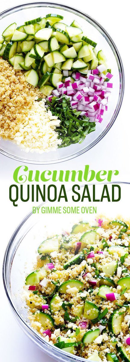 EatingTipsOrg's tweet photo. Cucumber Quinoa Salad | 7 Perfect Summer Dinners To Make On A Weeknight https://t.co/R2kmJkrWw5 https://t.co/azzhdn3YW1