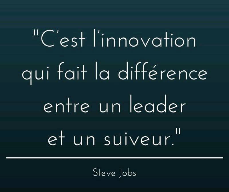 F Berruyer Quote Of The Thuesday Citation Du Mardi C Est L Innovation Qui Fait La Difference Entre Un Leader Et Un Suiveur De Steve Jobs T Co H6spjqgfhv