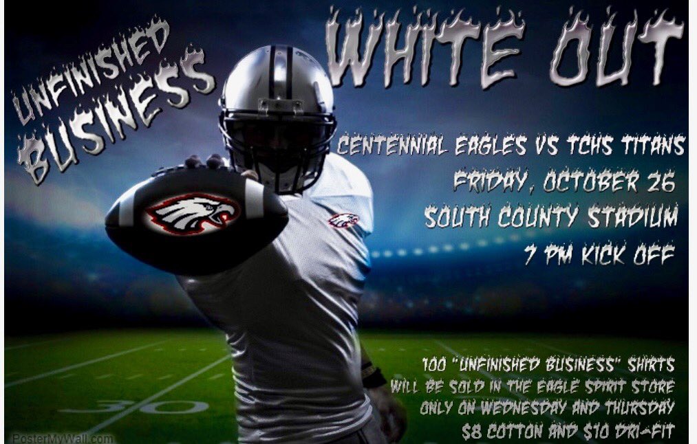SLWEagleBooster's tweet photo. ⚪️⚪️White Out Alert⚪️⚪️.           This Friday Night @Cen10_Football Against TC. Spread The Word Eagle Nation ⚪️🦅⚪️🦅⚪️🦅⚪️🦅⚪️🦅⚪️ https://t.co/uy1mhA4Jx4
