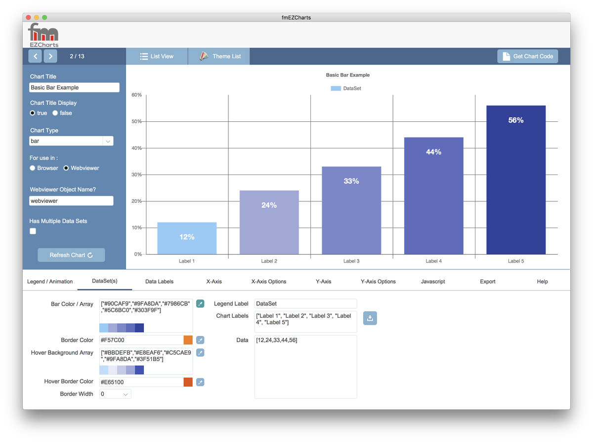 fmEZCharts's tweet photo. Heres what's new with #fmEZCharts. Themes! Quickly create themes and apply them within your charts. Apply to your charts with a couple clicks of your mouse. Available on use with most chart types for consistent looking charts. Create your own chart today - https://t.co/FJhRB4W1L6 https://t.co/B9q11zvkRc