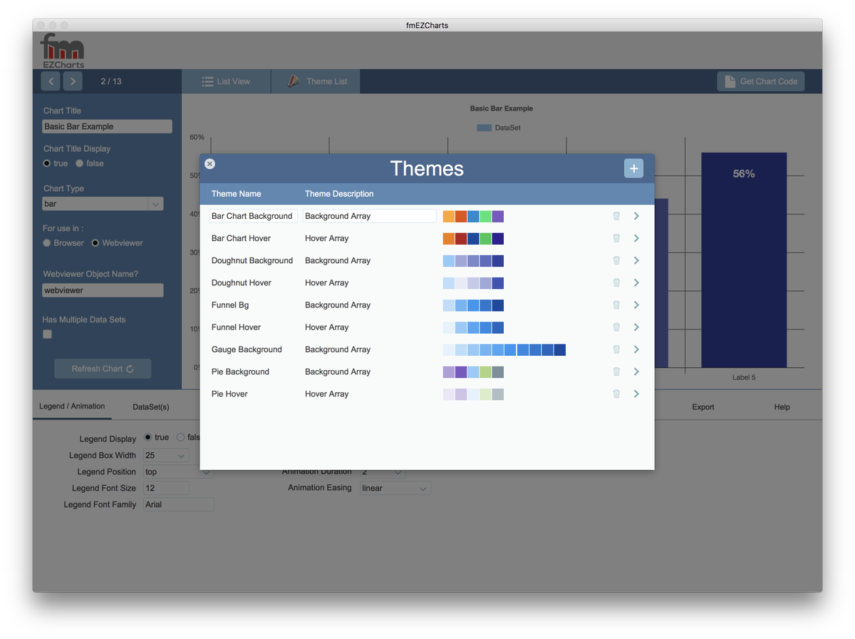 fmEZCharts's tweet photo. Heres what's new with #fmEZCharts. Themes! Quickly create themes and apply them within your charts. Apply to your charts with a couple clicks of your mouse. Available on use with most chart types for consistent looking charts. Create your own chart today - https://t.co/FJhRB4W1L6 https://t.co/B9q11zvkRc