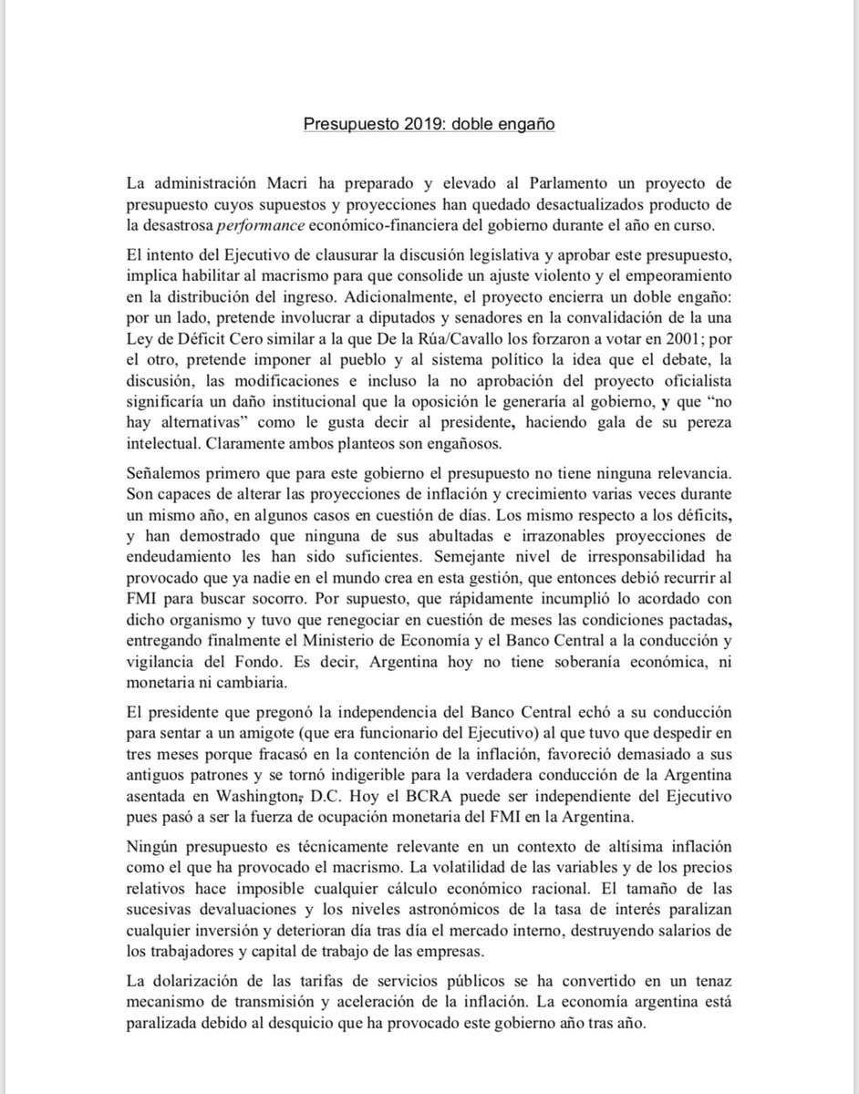 mmlamoyano's tweet photo. El Congreso está por debatir el presupuesto. Si hubo una persona que hizo magia con la guita para que millones fueran incluidos fue Amado Boudou. Desde su detención ilegal envía estas reflexiones. Es mi amigo, sí. Pero aún no siéndolo no podría evitar decirlo: es el UNO. Lean: https://t.co/1R4ACAbysu