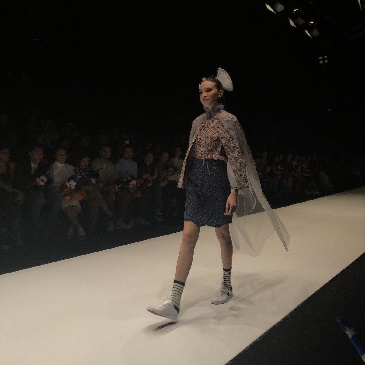JKTfashion's tweet photo. A fusion of Indonesian Culture with hints of Mickey Mouse pattern all over @IKAT_IND collection. We are loving this combo!
#JFW2019
#IDCreativeWeek
#WeAreJFW https://t.co/fsW64anute