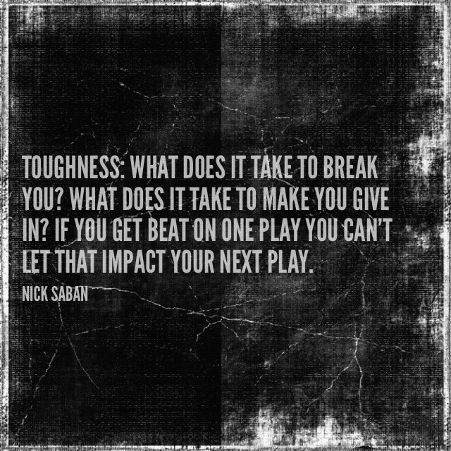 Quote I have looked at a lot. Especially in context of my bad days. Do I let adversity break me or do I move on to the next thing? If it doesn’t break me, it is only a lesson to be learned.