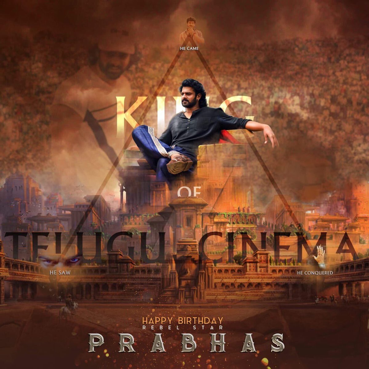 Young Rebel - Benevolent King - Amarendra Baahubali - Darling Prabhas
#HappyBirthdayPrabhas
#TollywoodPride