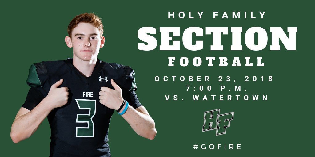 HolyFamilyFire's tweet image. Tuesday Night Lights! Pack the hill to cheer on @HFFireFootball who host Watertown-Mayer to start Section play! #rollfire #gofire #onwardandupward