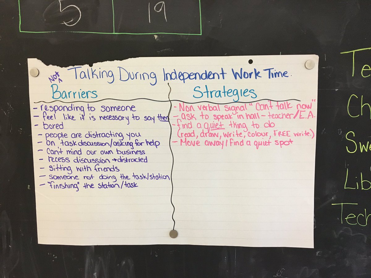 Ms_Elliott5's tweet image. We identified a challenge for us and had a barriers/strategies conversation together to help us all. #activatedlearning#executivefunctions #tldsblearns