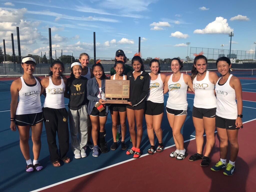 1st in conference, 3rd in Sectionals, 7th in state. What an absolutely terrific season. Congrats to Diya, Elizabeth, Emma, and Chloe on a fantastic senior season. #vikingtennis #couldnotbeprouder