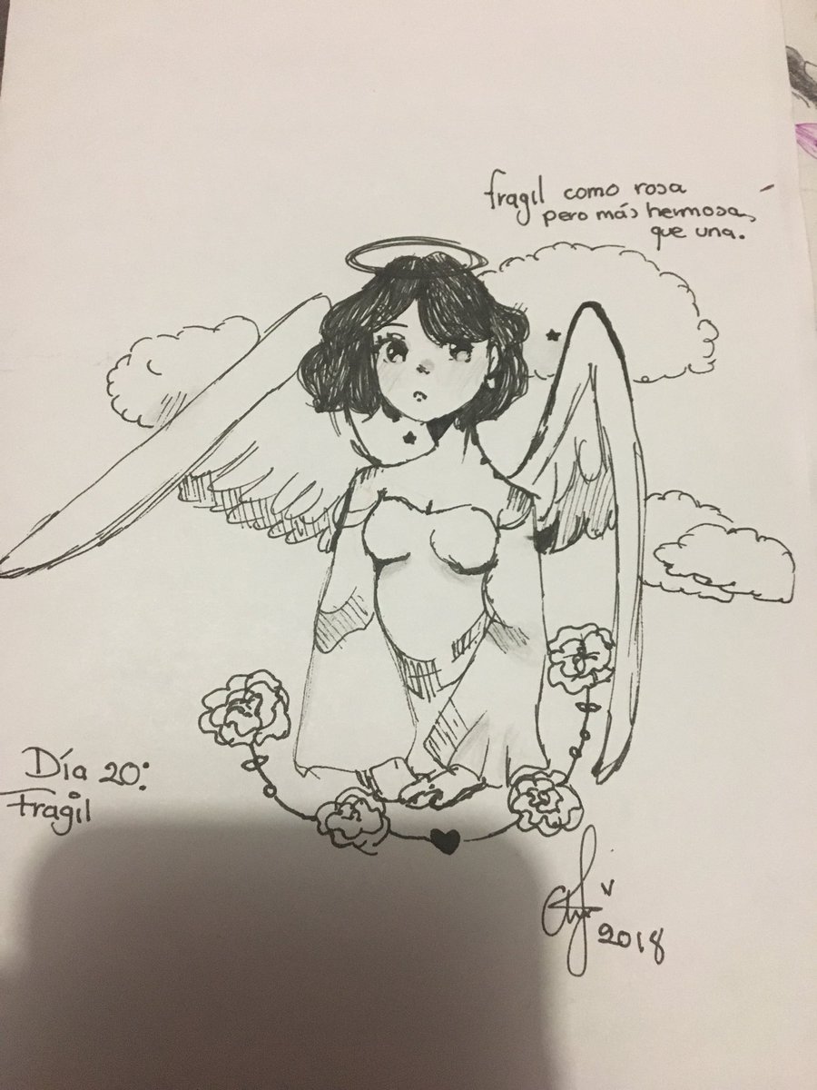 elgrangus09's tweet image. #Inktober2018 Día 20: fragil