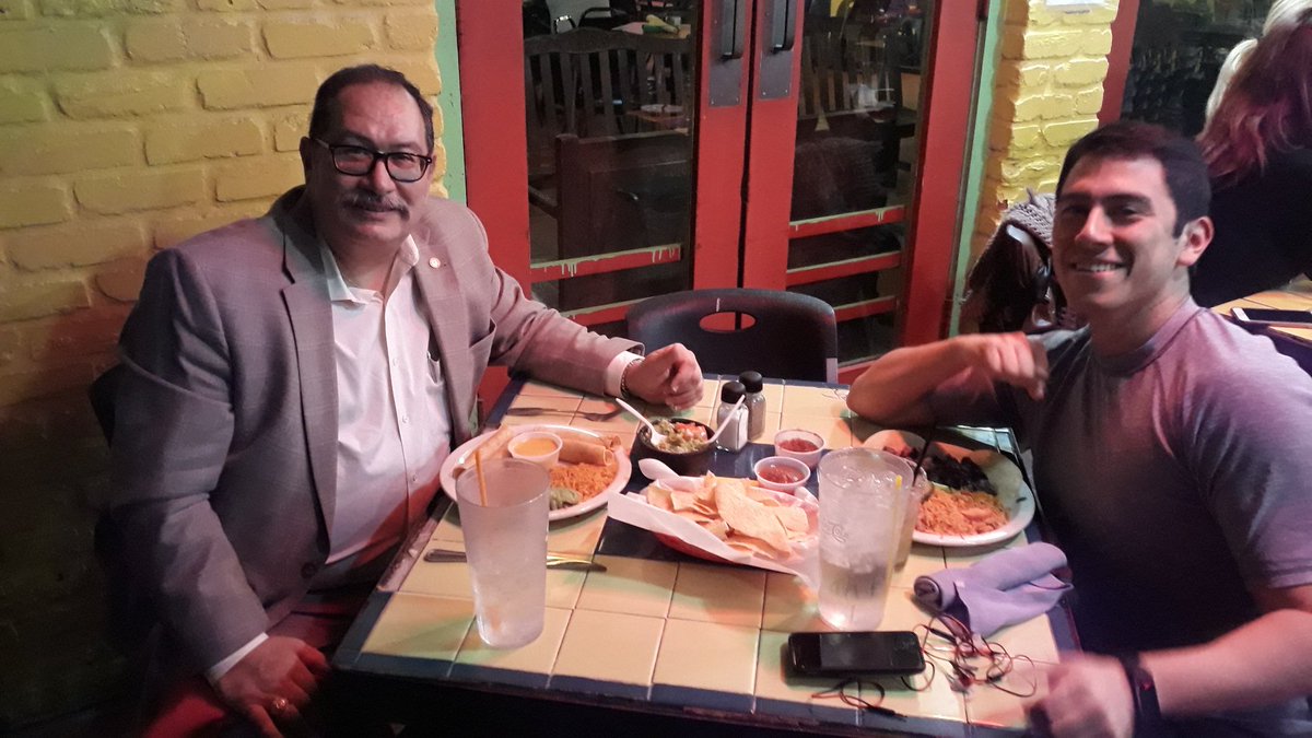 artgarcia_pmp's tweet photo. @KofC @txkofc @vakofc
So 😄 to join up with a brother #KnightofColumbus after 3 years! He's @VisitSanAntonio on business from @KofCFamilyOfMan Council #7566 @Reston #Virginia. Joined up for #TexMex dinner on @SARiverwalkFun @omexrestaurant https://t.co/mckMtiso5c