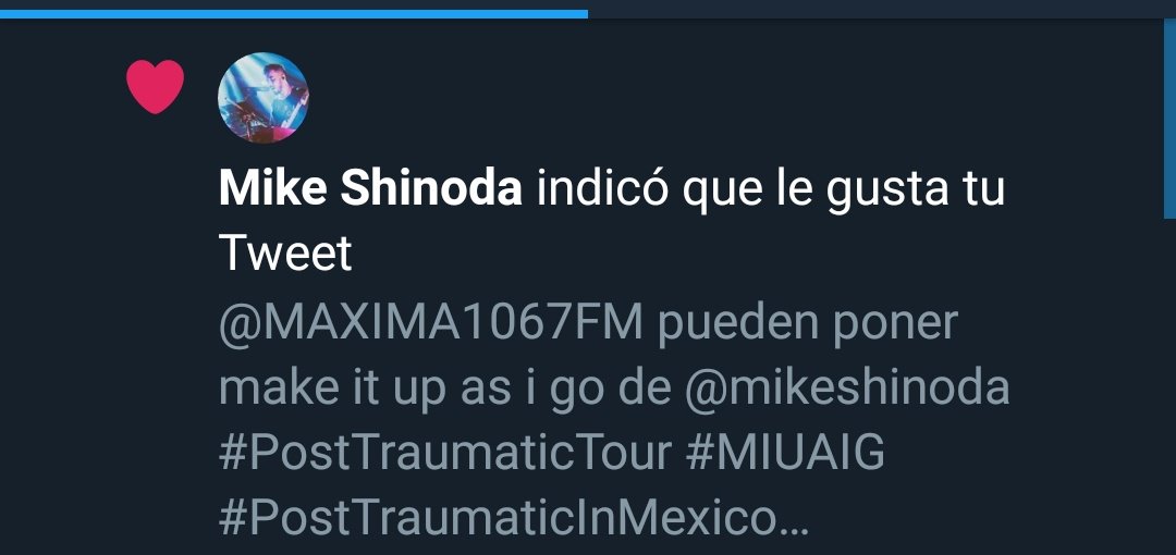 alejanevalle's tweet photo. Esto es una señal #posttraumatictour #PostTraumaticInMexico #ComeToMexicoMike @mikeshinoda wuuuuujuuuu #MIUAIG https://t.co/V6kxqGe0oe