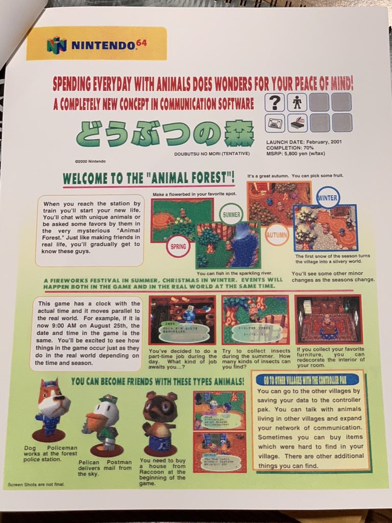 First Look At Never Seen Before Animal Crossing/Forest English Press  Materials – NintendoSoup