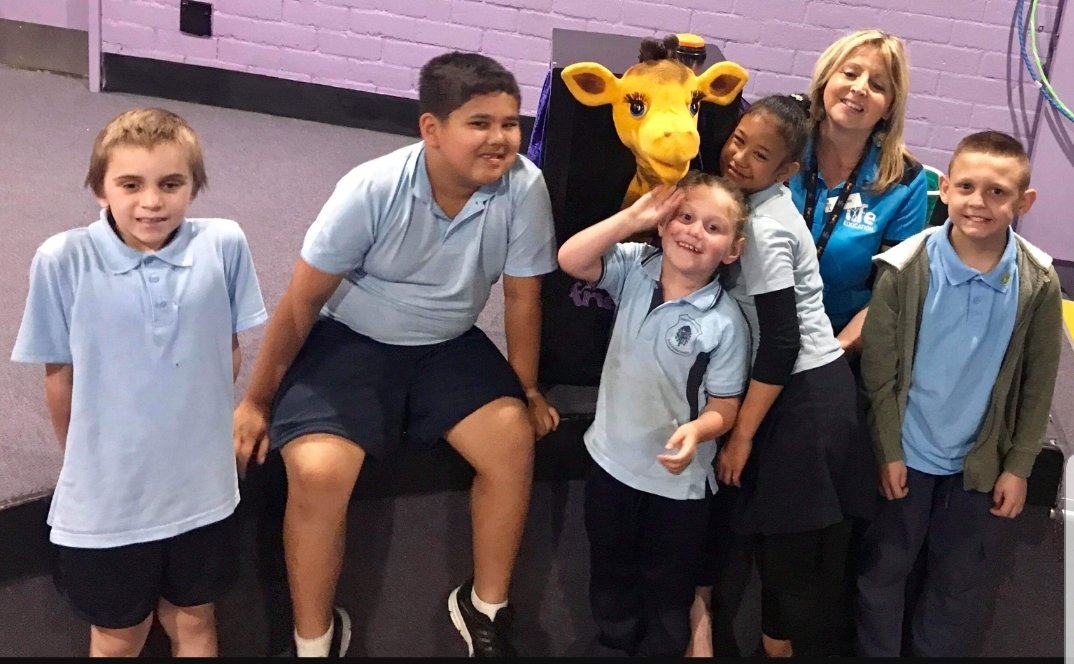 K-6 Blue went to visit Healthy Harold