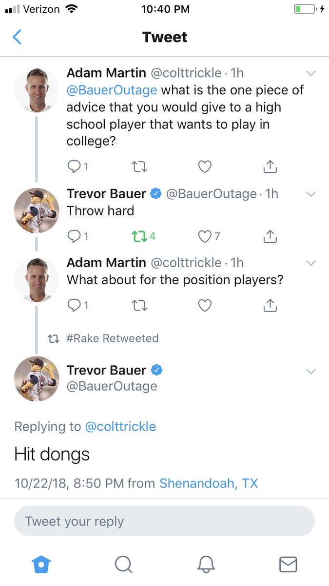 c_watson_24's tweet image. Kids. You want to be a big leaguer? Seek advice from a current big leaguer. The following is sage advice...from a very good big leaguer. @BauerOutage #TowelDrill