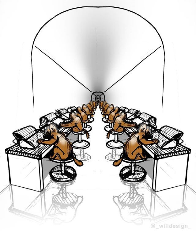 _willdesign_'s tweet image. desks for day 22 of #adsInktober. The infinite monkey theorem says that given an infinite length of time, a chimpanzee punching at random on a typewriter would almost surely type out all of Shakespeare&apos;s plays.
_
I wish this profound concept made my sketchbook doodle look co…