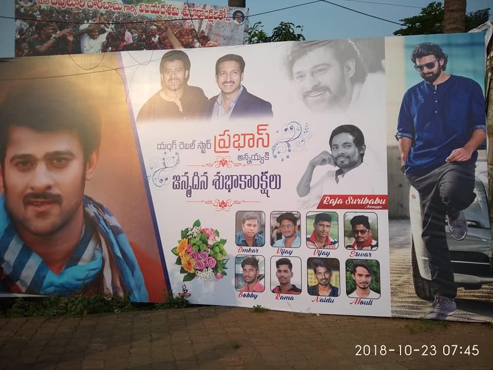 Samalkot prabhas fans
#HappyBirthdayPrabhas