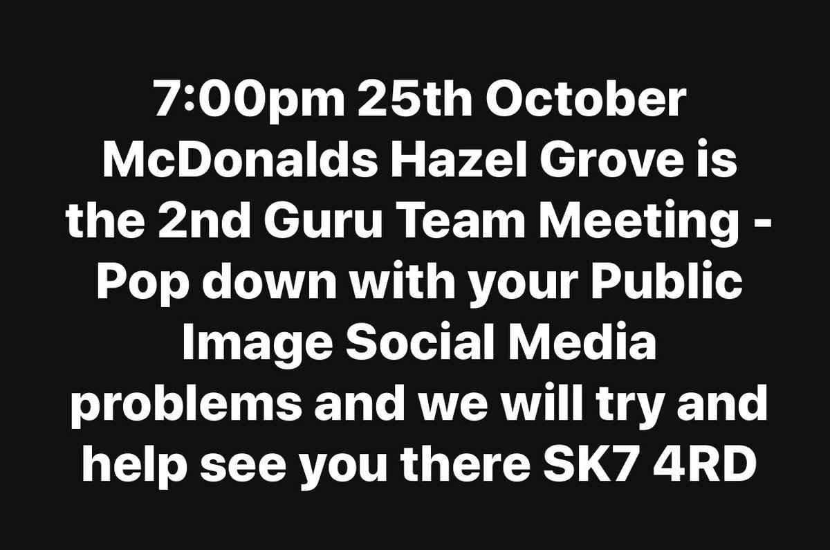 GuruTeam_Rotary's tweet photo. Just a reminder The Guru is back for a 2nd Meeting SK7 4RD 7:00pm this Thursday @RotaryNW https://t.co/iptZnqHkGH
