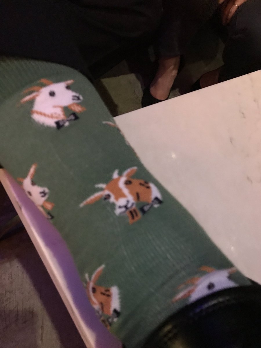 JuniperJH's tweet photo. Goats rule. Show your socks #Nascio18 #newmexicotrue https://t.co/psFiZhae3P