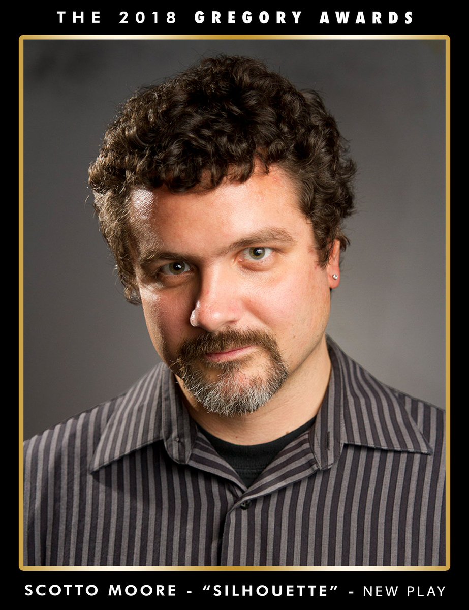 GregoryAwards's tweet photo. Outstanding New Play goes to Scotto Moore, "Silhouette" at @annextheatre ! #gregoryawards https://t.co/tSMdo734XG