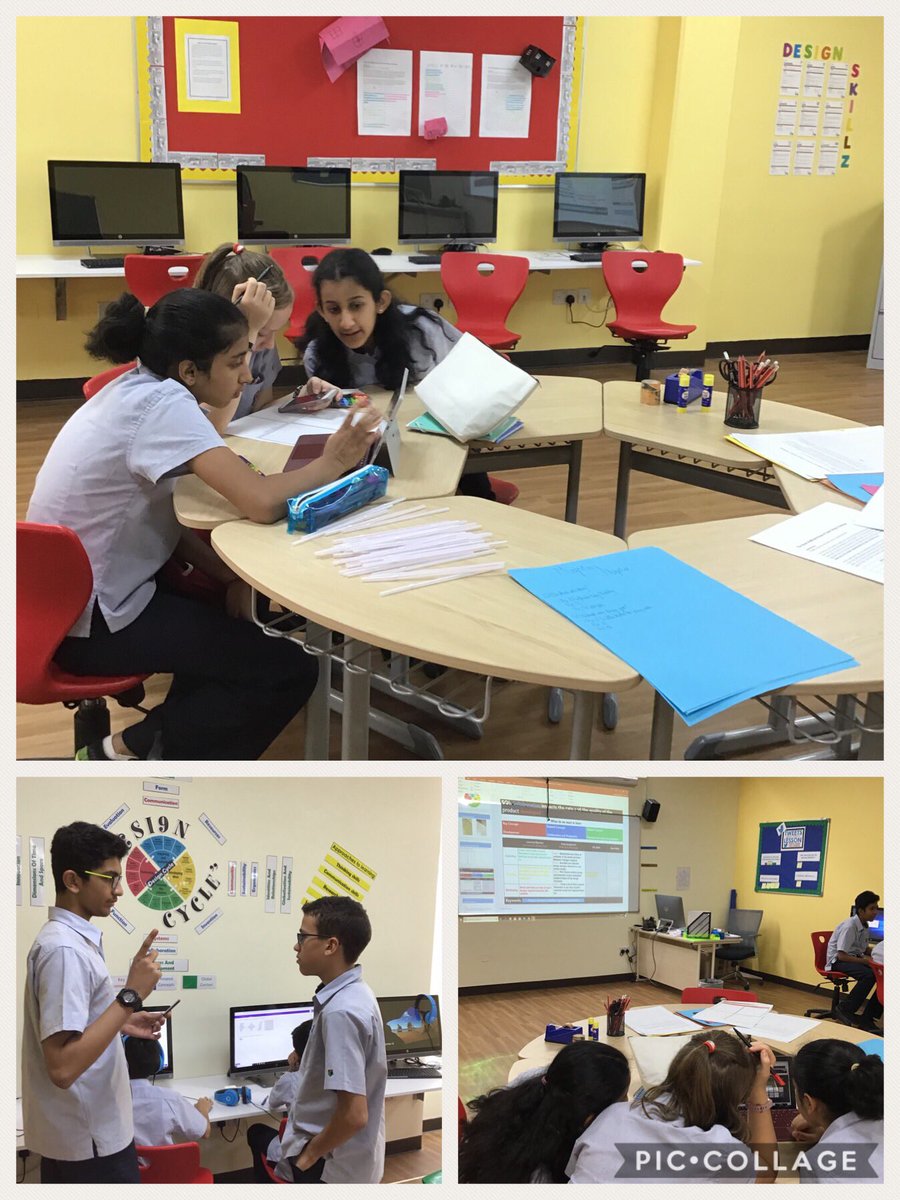 DIAB_Tech's tweet photo. At DIA Al Barsha we love to collaborate. Students having a discussion to plan their Branding Tasks during their Digital Design Lesson.#DIABCollabration #DIABTech #DIABMYP https://t.co/wCxYjxUMzz