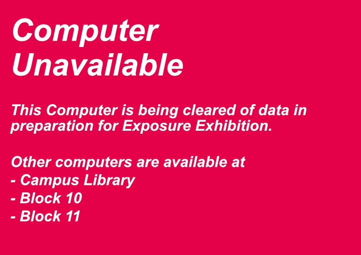 CoCAtoystore's tweet photo. FYI Reminder, today the LAST DAY! to have access to all Block 12 Computers, which will be use for exposure and will be starting the process for clearing data starting tomorrow. You still can access computers over in Blk 10 and 11 and at the campus library. #coca4 #coca3 #coca2 https://t.co/p39KCR2thN