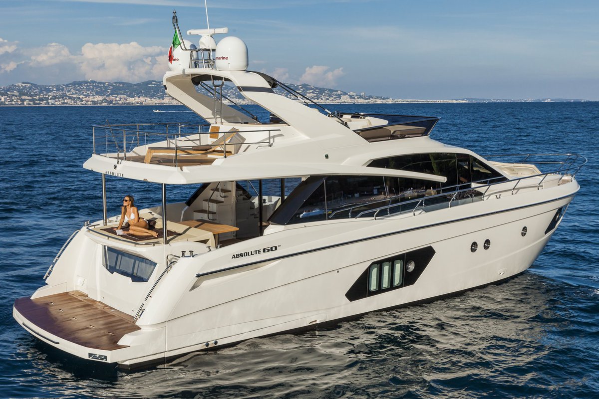 AbsoluteYachtHK's tweet image. The sophisticated lines of the Absolute #60Fly exude Italian spirit and are a shining example of the best Made in Italy!
#AbsoluteYachts #ReachingForTheAbsolute #WeMakeItAbsolute