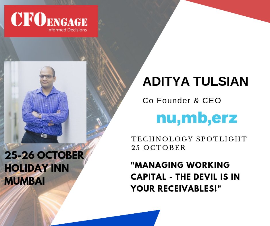 Programicasia1's tweet photo. 1 Day to go for #CFOENGAGE #Summit at Holiday Inn, Aerocity (Mumbai) on 25 October. Honoured to have @aditya__tulsian
Looking forward to his session.
@numberzofficial
#ProgramicAsia #Finance #conference https://t.co/7Dd7YW9mz2