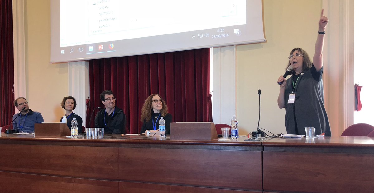 fpattyn's tweet photo. @CaroleAnneGoble shows how high #FAIR data is on the hype cycle during the panel discussion about ‘neglected topics, obstacles and distractions of FAIR’ with @FrederikCoppens @CDurinx @micheldumontier @P_Palagi #NETTAB2018 https://t.co/IzrXi2A1BX