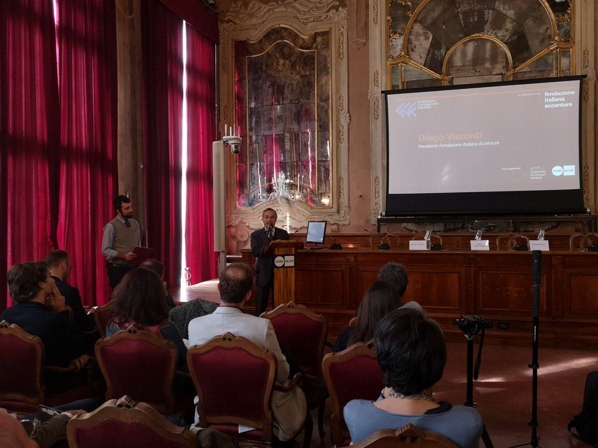FondAccenture's tweet photo. Visconti:“Siamo particolarmente interessati all’intersezione tra i temi dell’occupazione giovanile e dell’innovazione digitale.” #ReshapingWorkforce https://t.co/kxnCLnSFWC