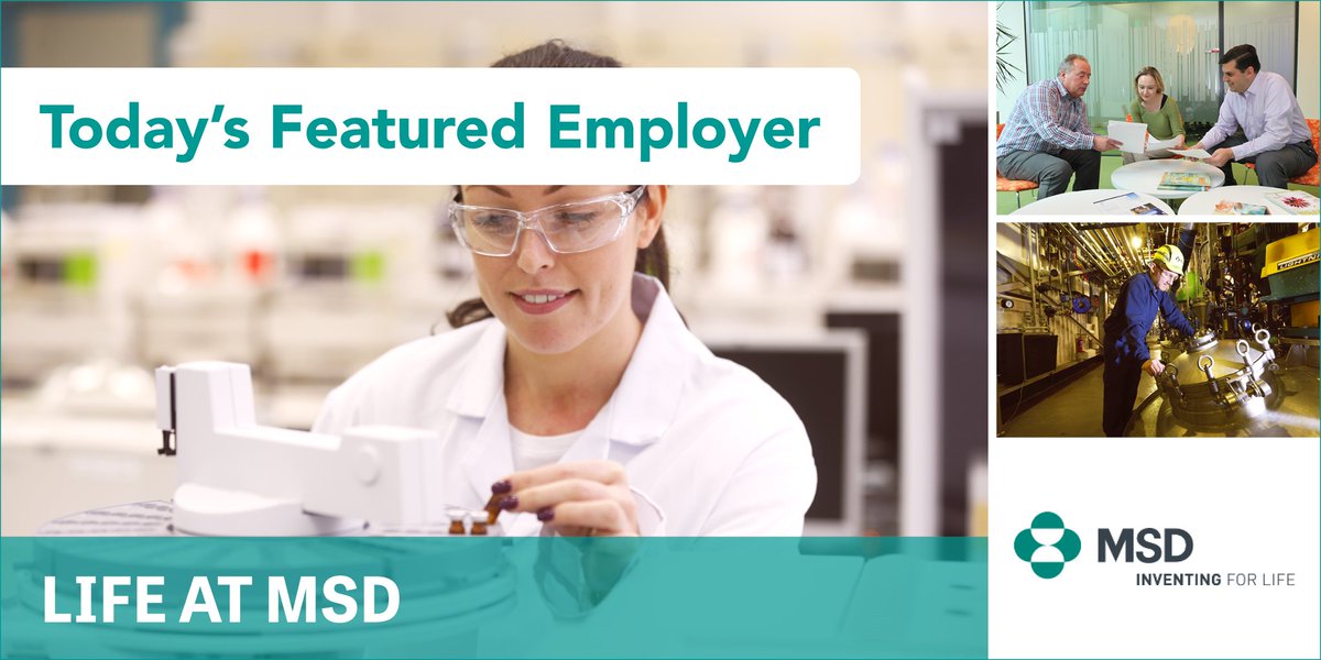 Today's featured employer is @MSDInvents. Find out more about the #pharma company here: https://t.co/UWZ1juf4Nc