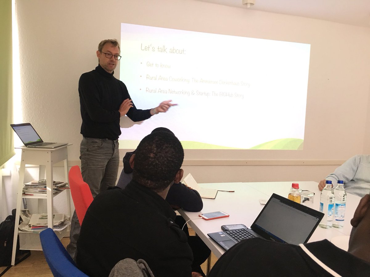SurgeDigi's tweet photo. @Innovation_Fcty #MyRegionIsTheLab Participants are currently hosted in Ammersee #Denkerhaus - Rural Co-working Space! Learning about how they operate here and magic the “magic” happen! We love their collaboration &amp; doing skills! #SurgeDigi #Digital #Global https://t.co/AiY4PzCuNX