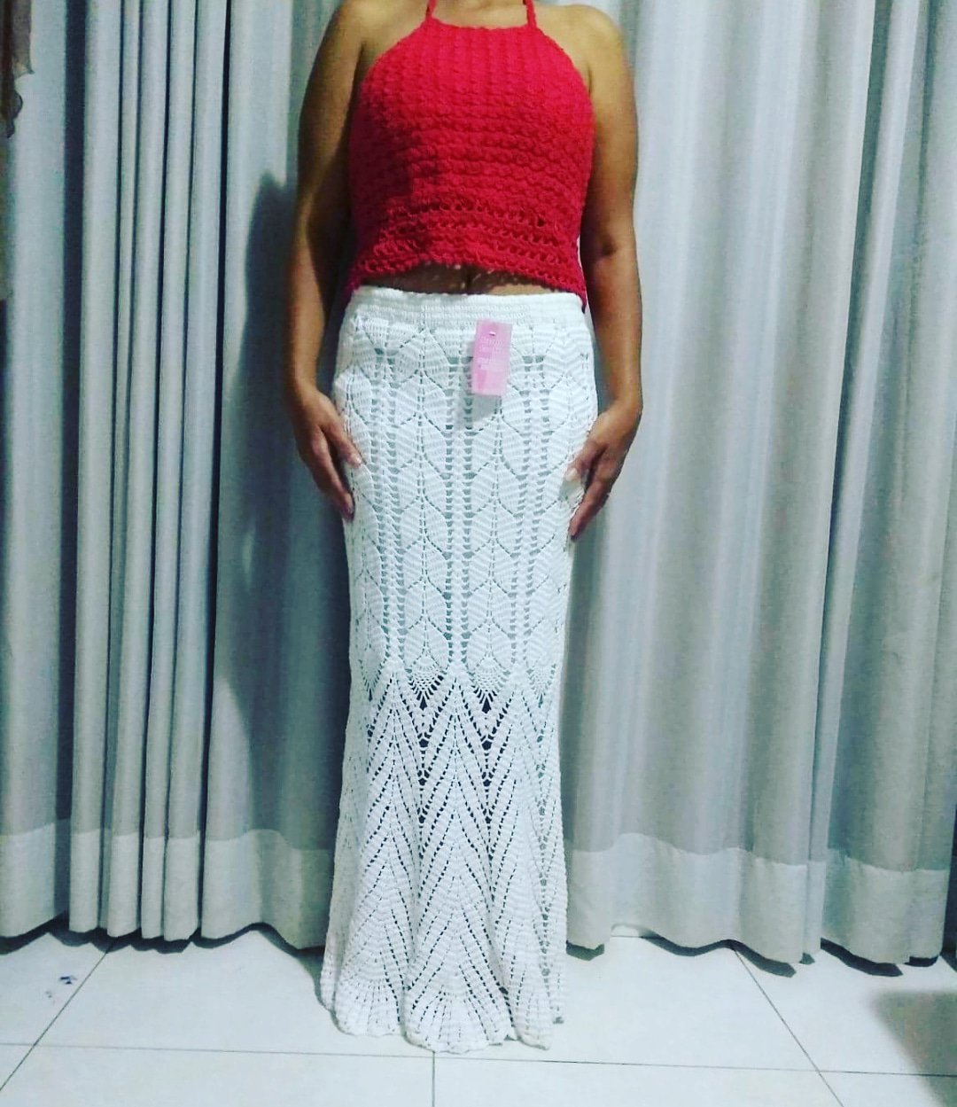 Saia de crochê da ana hotsell maria braga