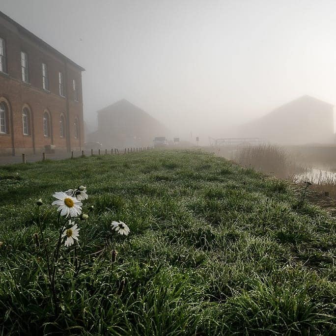 We love these beautiful, atmospheric photos of The Depot, taken by Deborah from <a href="/EntifyStudio/">Deborah Mingham</a> #MistyMorning #WeedonBec #Northants #photography