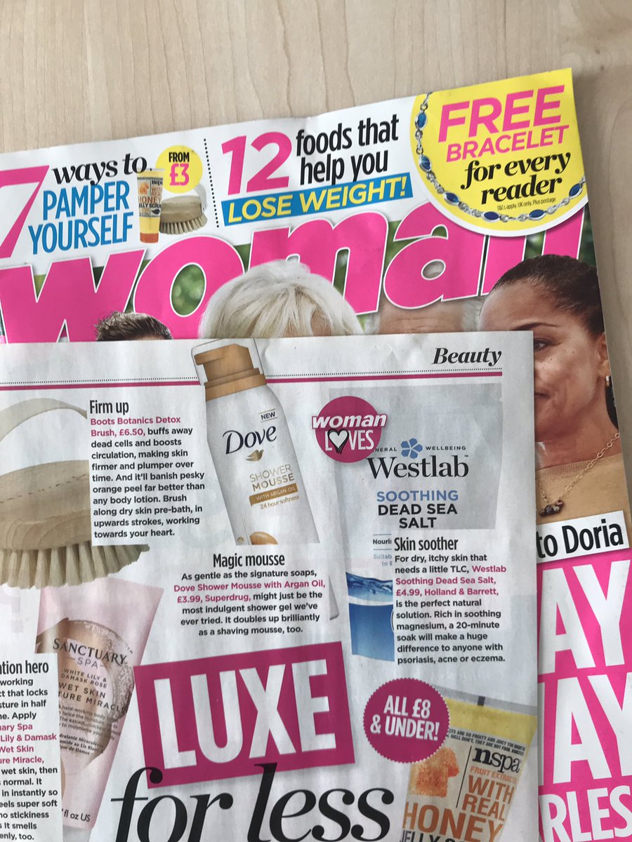 spaprcompany's tweet image. @westlabsalts soothing Dead Sea Salts featured in @WomanMagazine 💙💙 #Westlab #BathSalts #DeadSeaSalts
westlabsalts.co.uk/collections/de…