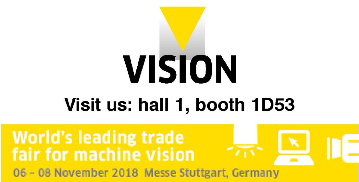 photonfocus's tweet photo. Visit us at this years #vision2018 in #Stuttgart, in Hall 1, at booth 1D53. We are looking very forward to sharing our latest innovations and products with you!
#messestuttgart #machinevision #tradeshow #Germany #Deutschland https://t.co/Pi8ubIxw22