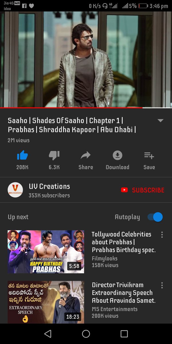 saikumarvemuri1's tweet photo. 2M views😎😎😎😎#HappyBirthdayPrabhas https://t.co/hAG7Ke2RUt
