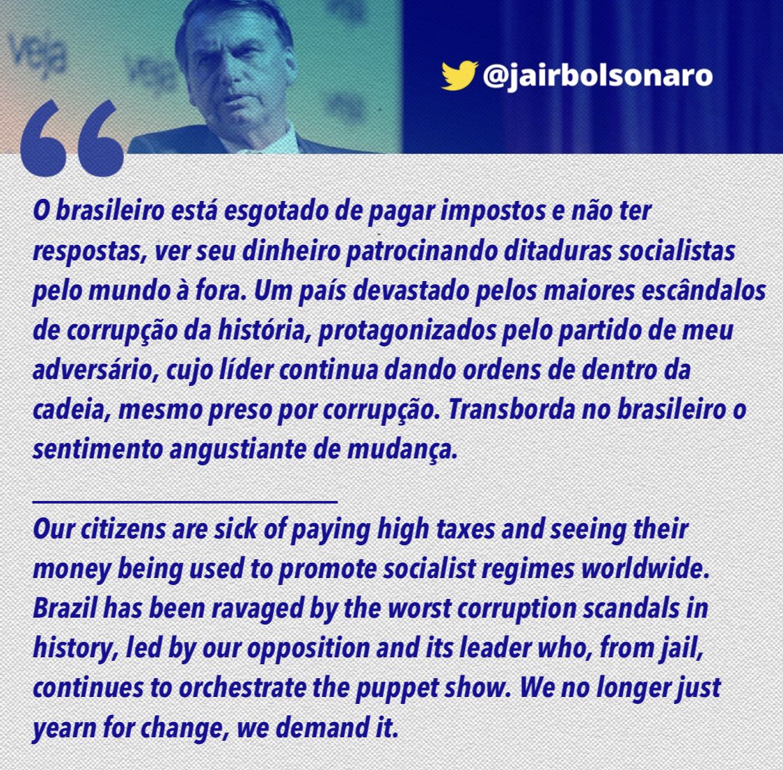 Trazemos mais verdades: