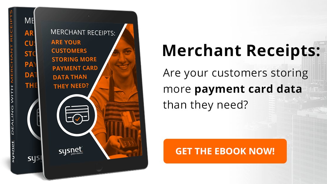 Sysnetgs's tweet photo. Download your Free Copy of our latest eBook by clicking on this link: https://t.co/xbCCpoAN13
#MerchantReceipts : Are your customers storing more #paymentcarddata than they need? #pcidss https://t.co/XdMu5SVvw5