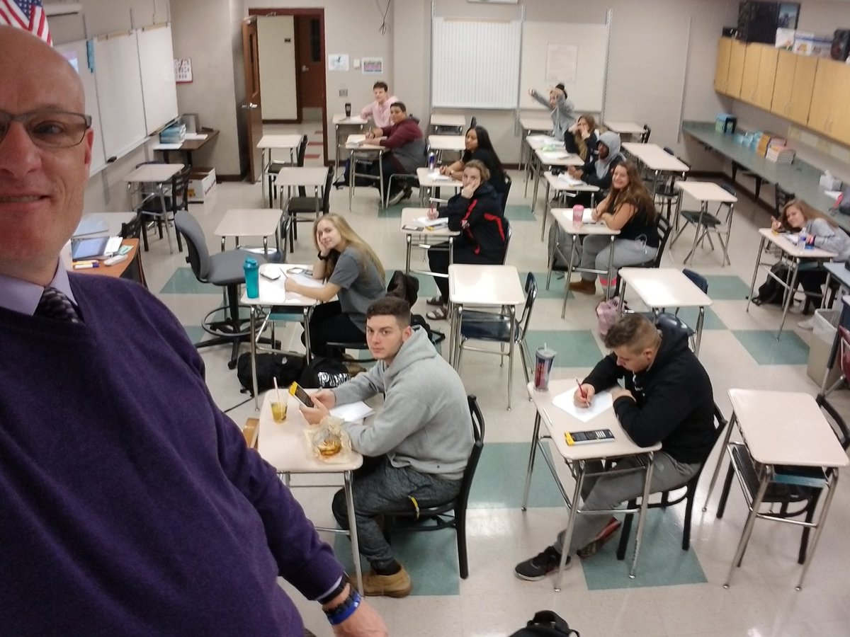 mrkrausemath's tweet photo. I think this may be a new record.  TWELVE motivated students here at 6AM studying for today's test.  #HardWorkALWAYSpaysOFF https://t.co/ECEzK9KKfP