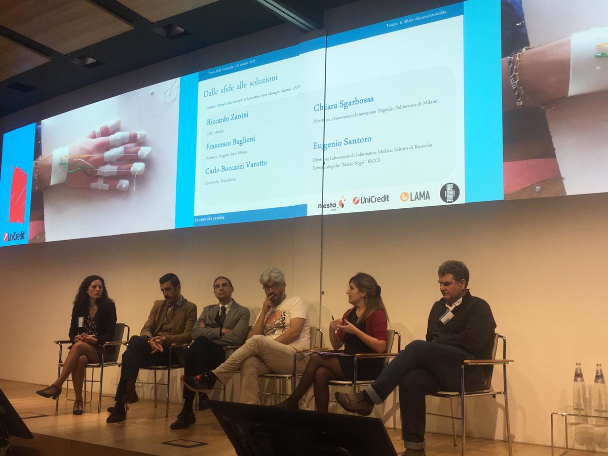 Interessanti spunti di riflessione sulla salute collaborativa all'evento #lacurachecambia organizzato da <a href="/nesta_it/">Nesta Italia</a> #agenzialama <a href="/wemakecc/">wemake.cc</a> e @UniCredit_PR <a href="/eugeniosantoro/">Eugenio Santoro</a>