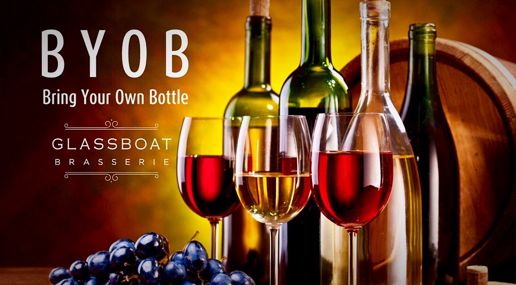 We’re trying something new at the Glassboat this Thursday with a Bring Your Own Bottle Day.

If you have a favourite bottle of wine that you’d like to bring along you can do and there’ll be no corkage charged.