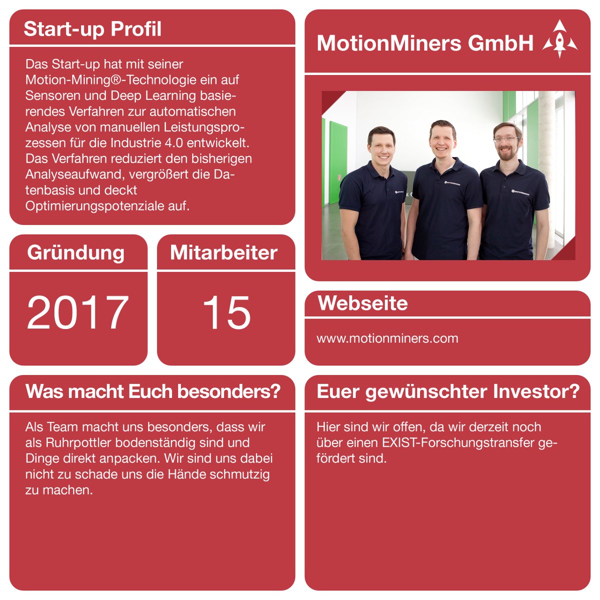 HOLM_Ffm's tweet photo. Als nächstes stellen wir Euch die @MotionMiner GmbH vor. Auch sie nehmen am Start-up-Pitch von PS-Team teil.
#motionminers #startuppitch #psteam #logbmob18 #holmffm #logistik #mobilität #grünesoße https://t.co/i8gPcc9wBc