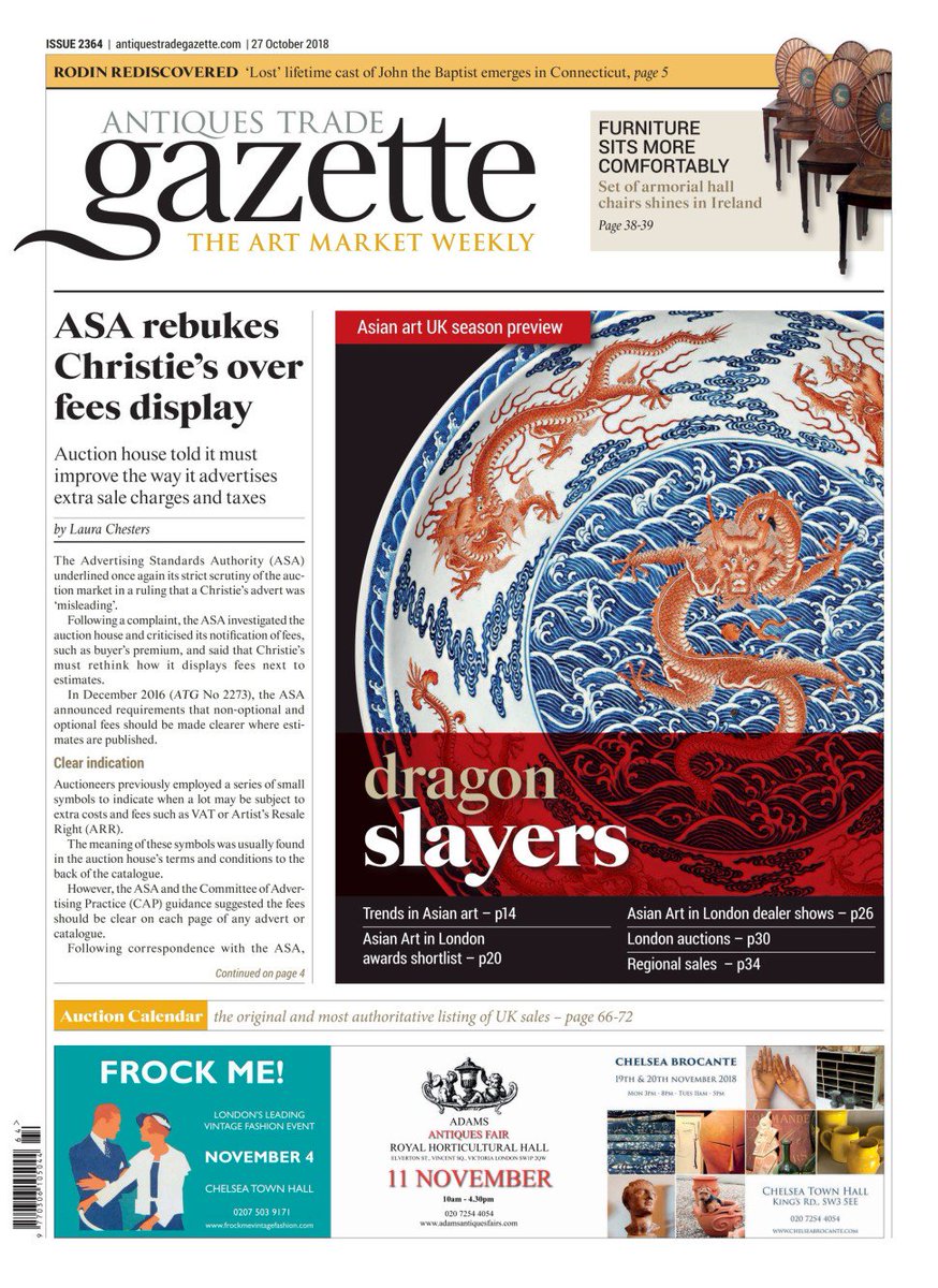 This week's <a href="/ATG_Editorial/">AntiquesTradeGazette</a> is available here:
antiquestradegazette.com/print-edition/…
Feat. trends in Asian art, London auctions, Asian art in London award shortlist, and more...