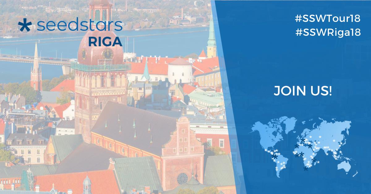 Seedstars's tweet photo. Join us in our next event of #SSWTour18 in Riga on October 30. Support the best startups in the ecosystem as they pitch for a chance to get $1M in equity investments and more. Don't miss this opportunity, get your free tickets for #SSWRiga18 at: https://t.co/dF961R4Bht https://t.co/5Gc8pUFTDo