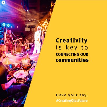 LeeanneEnoch's tweet photo. We are calling on all Queenslanders and the arts sector to help inform the future for the state’s arts, cultural and creative sector, following the release of a discussion paper today. More info: https://t.co/lJLvGXR0do https://t.co/sgNPpP0Ir5