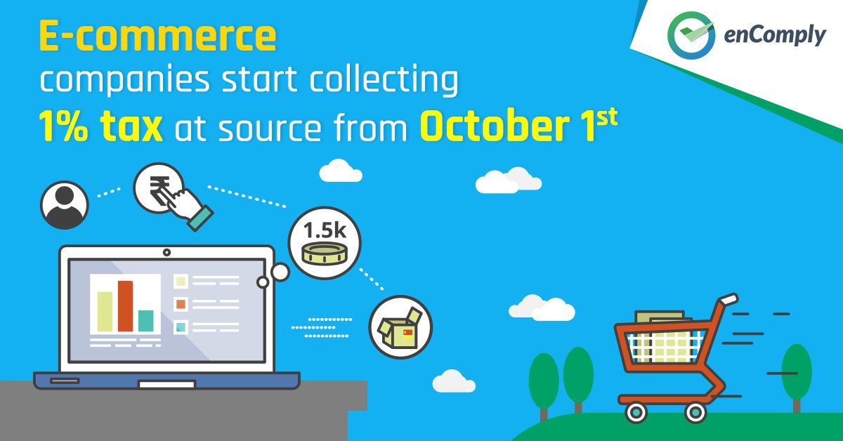 TaxillaInc's tweet photo. E-commerce companies start collecting 1% tax at source from October 1st
Do Follow Link for More Details: https://t.co/J2thcmhZQG
#GSTServices #GSTR1Filing #GSTReconciliation #GSTIndia https://t.co/taqKE0gPg3