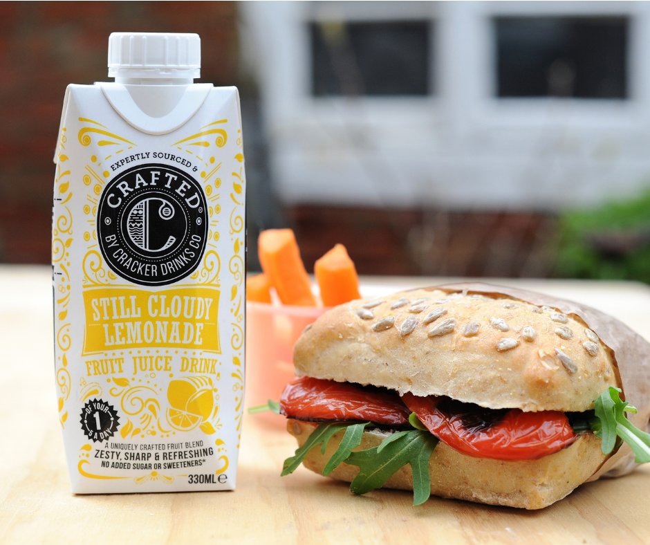 Today we're on the go. But we're still treating ourselves to a hearty sandwich and a refreshing little drink from our CRAFTED® selection.